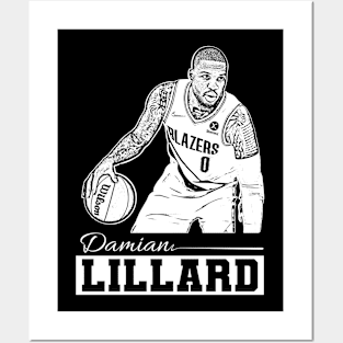 Damian lillard | White Posters and Art